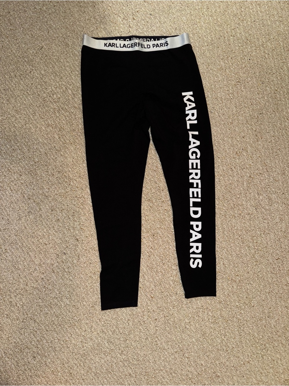 Karl Lagerfeld Black Logo Leggings